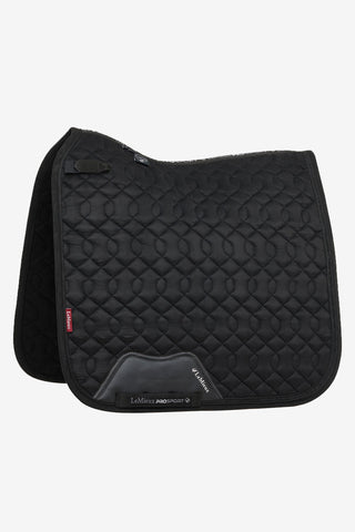 Suede Crystal Dressage Saddle Pad Black