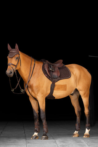 Suede Crystal Jumping Saddle Pad