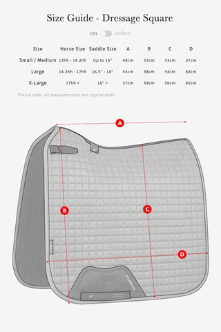 Cotton Dressage Saddle Pad Black