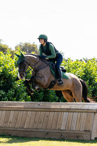 Springzadeldek Suède Hunter Green