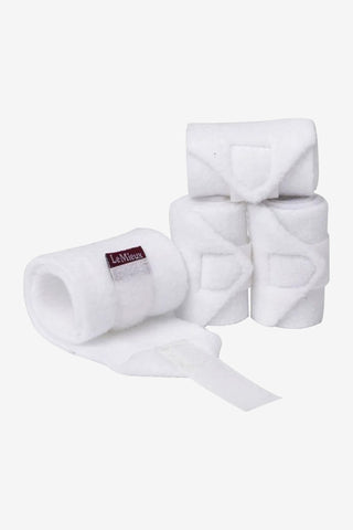 Fleecebandagen Spielzeugpferd Weiß