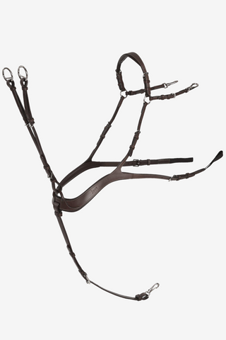 Brystfortøj Supreme 5-punkts Chocolate / Silver