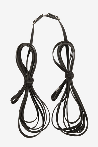 London Supreme Long Reins 14 Meter Black