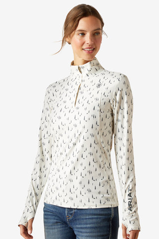 Lowell 3.0 1/4 Zip Long Sleeve Forest Horses