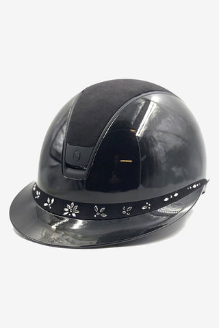 2.0 Glossy Miss Shield Alcantara Top Frontal Band Pearl Drop Svart Matt