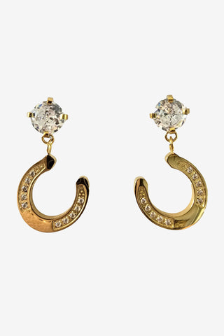 Earrings Horseshoe Gold