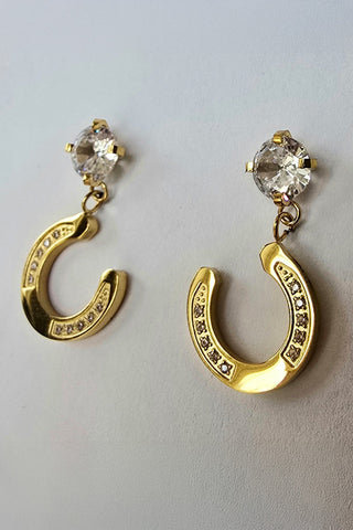 Earrings Horseshoe Gold