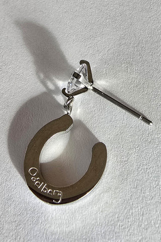 Earrings Horseshoe Silver