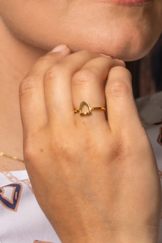 Pierścionek Strzemię Złoty