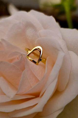 Pierścionek Strzemię Złoty