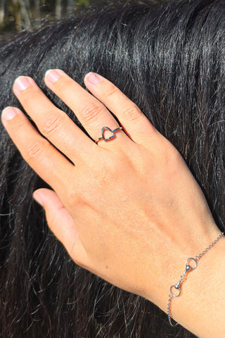 Pierścionek Strzemię Srebrny