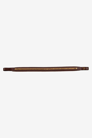 Browband Clincher Straight Brass Brown