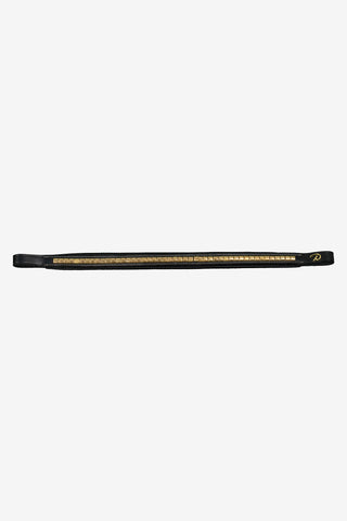 Clincher Straight Browband Brass Black