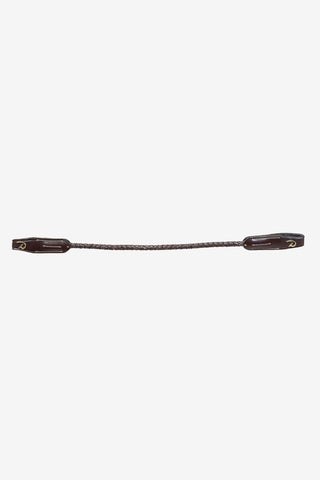 Browband Round Stitched Braided Brown