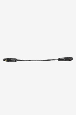 Browband Round Stitched Braided Black