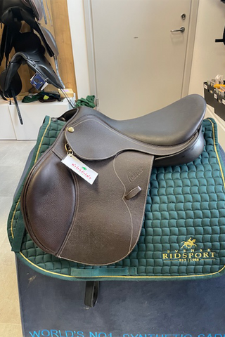 Lätt Begagnad sadel Pessoa Rodrigo brun 17''