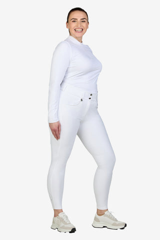Amia Breeches SD Knee Grip White