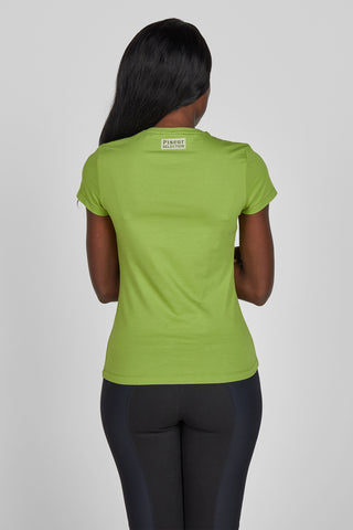 T-shirt Bomuld Selection Leaf Green