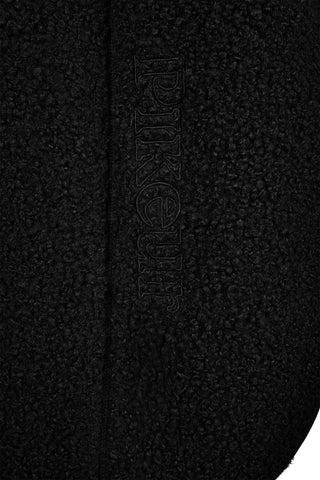 Teddyfleece Mantel Schwarz
