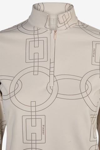 Pikeur Zip Shirt Selection Pale Grey