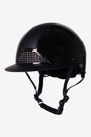 Casque d'équitation Miami Polo Visière Noir