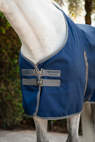 Rambo Stable Rug Navy/Grey