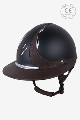 Reference Eclipse Kask jeździecki Czarny/Brązowy
