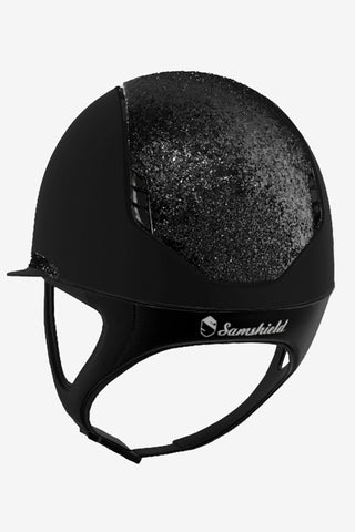 Rijhelm 2.0 Miss Shield Shadowmatt Crystal Fabric + Crystal Blazon Mat Afwerking Zwart