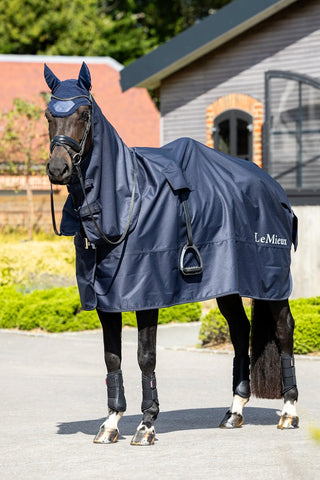 Ridedækken regndækken Navy