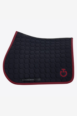 Circle Quilted Springschabracke Schwarz/Bordeaux