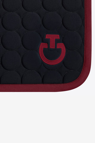 Circle Quilted Springschabracke Schwarz/Bordeaux