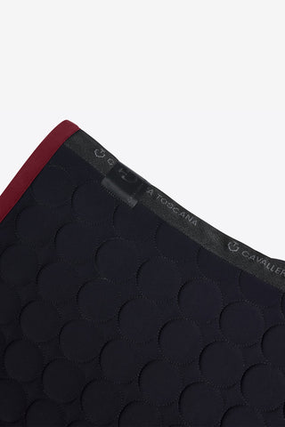 Circle Quilted Springschabracke Schwarz/Bordeaux