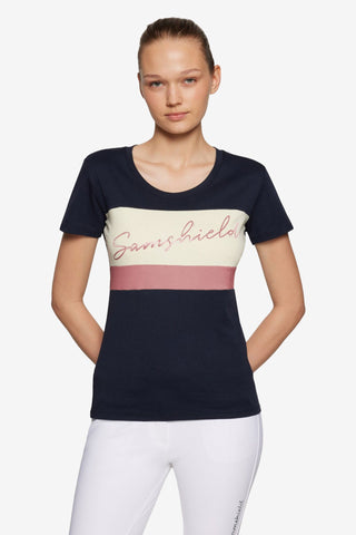 Samshield Alba Crys T-shirt Navy/Rosewood