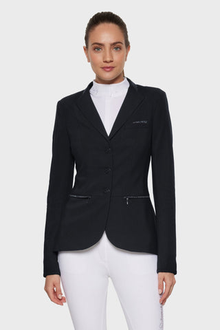 Victorine Jacket Crystal Fabric Black