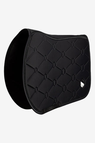 Jumping Saddle Pad Spineshield Embroidered Black