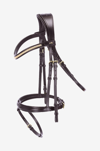 Trense Monza Klinker SP Mørkebrun/Guld