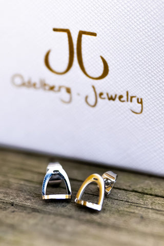 Małe Kolczyki Strzemiona Srebrne