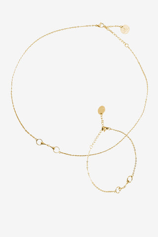 Smykkesæt Kæde Guld