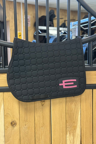 Springunderlag Octagon E-logo Sort/Rosa