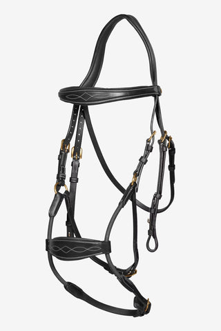 Hoofdstel Elastische Hybride Neusriem Dyon Collection Zwart