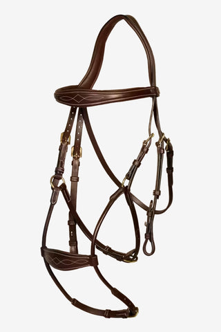 Hoofdstel Hybrid Neusriem Dyon Collection Bruin
