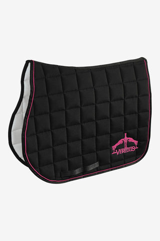 Springunderlag Logo Sort/Rosa