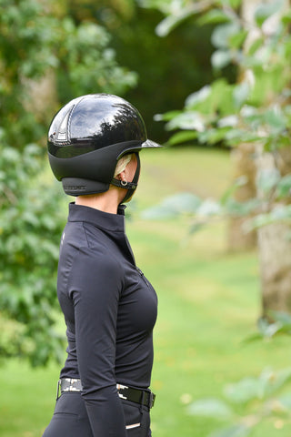 Kask jeździecki Carbon Gel Vita GST Glossy Czarny