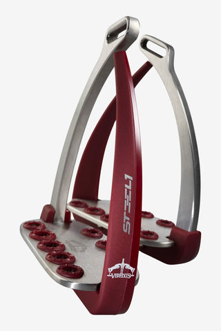 Veredus Vita Sikkerhedsstigbøjle Bordeaux/Sølv