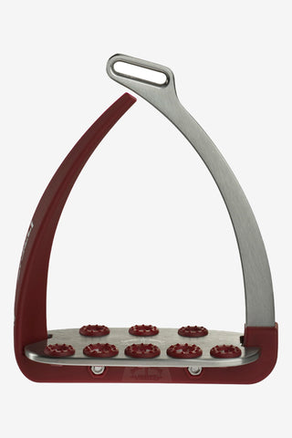 Veredus Vita Sikkerhedsstigbøjle Bordeaux/Sølv