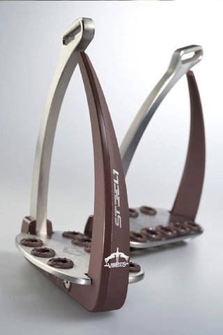 Veredus Vita Sikkerhedsstigbøjle Brun/Sølv