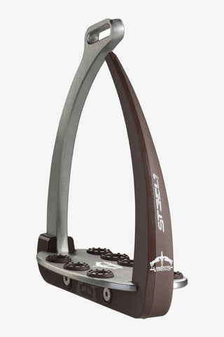 Veredus Vita Sikkerhedsstigbøjle Brun/Sølv