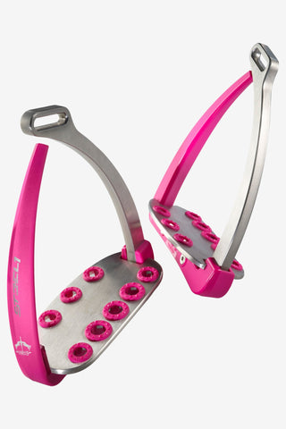 Veredus Vita Sikkerhedsstigbøjle Pink/Sølv