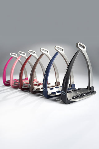 Steel1 Safety Stirrups White Black/Black