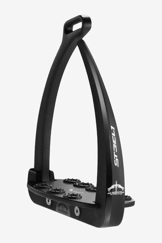 Steel1 Safety Stirrups White Black/Black